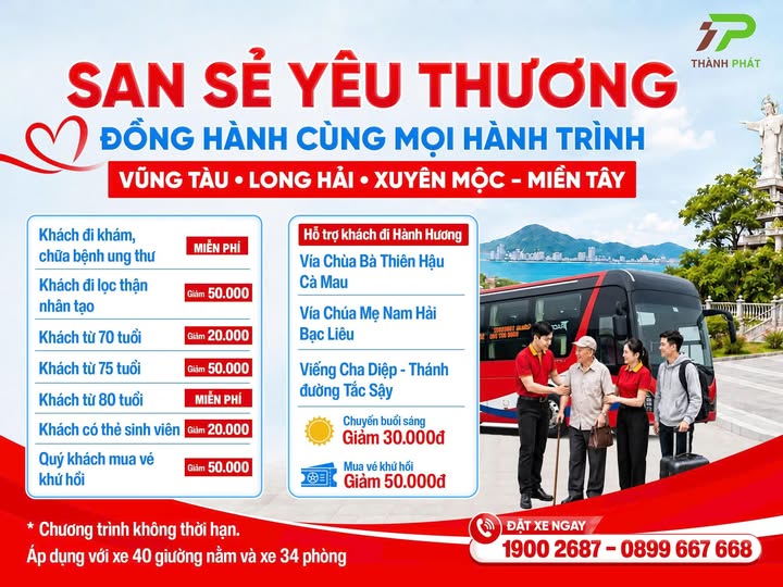 HÒA HIỆP THÀNH PHÁT – SAN SẺ YÊU THƯƠNG, ĐỒNG HÀNH MỌI HÀNH TRÌNH - Nhà xe Hòa Hiệp Thành Phát